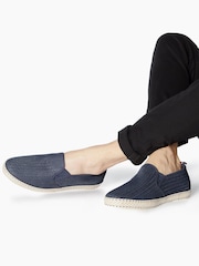 Dune London Blue Fin Mesh Espadrille Shoes - Image 2 of 5