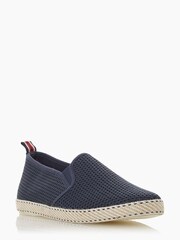 Dune London Blue Fin Mesh Espadrille Shoes - Image 3 of 5