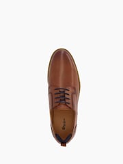 Dune London Brown Bucatini Wedge Sole Lace-Up Shoes - Image 4 of 6