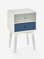 Blue/Grey Quinn Kids Wooden Bedside Table - Image 3 of 5