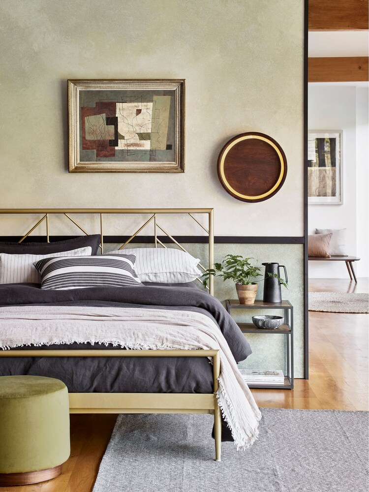 Swoon Gold Klee Metal Bed Frame - Image 1 of 3