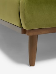 Swoon Opulent Velvet Olive Green Klee Upholstered End Lift Ottoman Storage Bed Frame - Image 2 of 3
