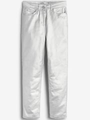 Silver Coated Straight Leg Jeans - Image 5 of 5