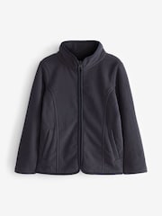 Navy Blue Zip-Up Fleece Jacket With Pockets (3-16yrs) - Image 4 of 6