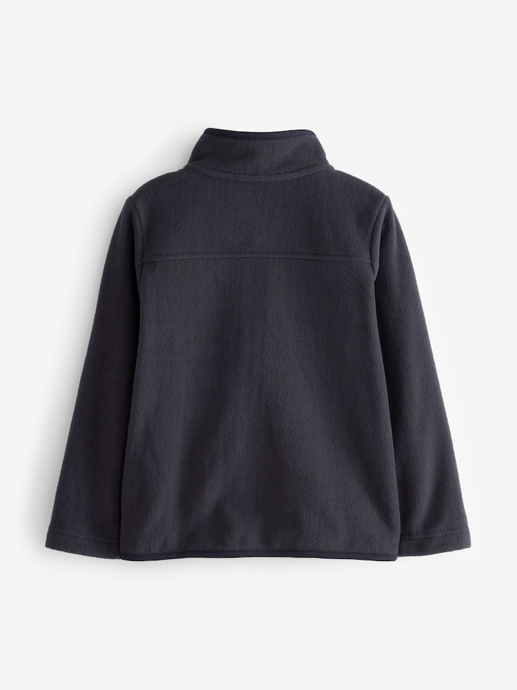 Donkerblauw - Fleece jack met rits en zakken (3-16 jr) - Image 5 of 6