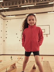 Red Zip-Up Fleece Jacket With Pockets (3-16yrs) - Image 1 of 5