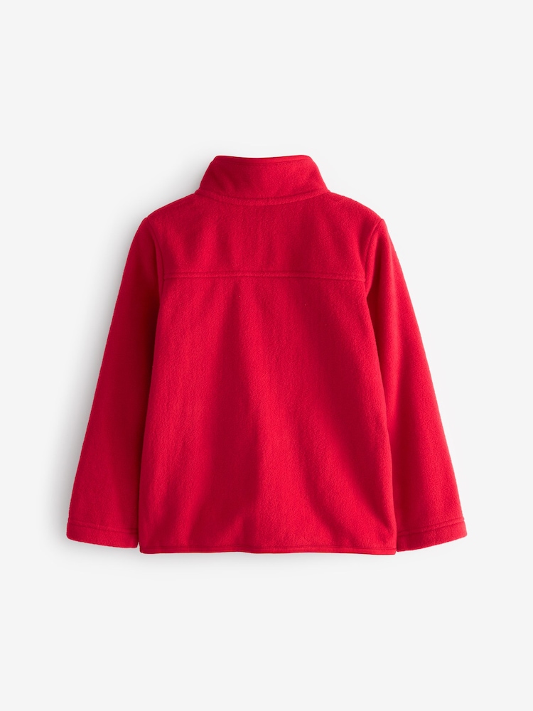 Red Zip-Up Fleece Jacket With Pockets (3-16yrs) - Image 4 of 5