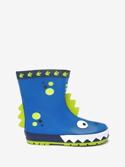 ToeZone Blue Dinosaur Wellies - Image 1 of 5