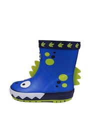 ToeZone Blue Dinosaur Wellies - Image 2 of 5