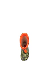 ToeZone Orange Tie Top Camo Wellies - Image 3 of 6