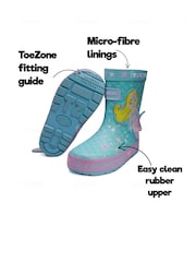 Toezone Kids Rain Boots Wellies - Image 6 of 7