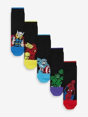 Črna Marvel® Avengers - 5 Paket bombažnih nogavic - Slika 1 iz 6