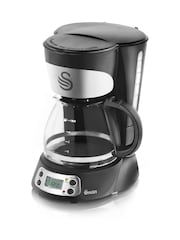 Swan Black Programmable Coffee Machine - Image 1 of 8