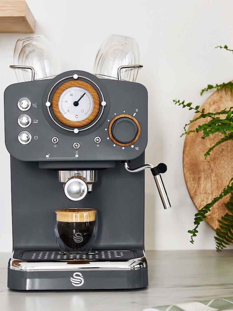 Swan Grey Pump Espresso Coffee Machine - Image 2 of 7