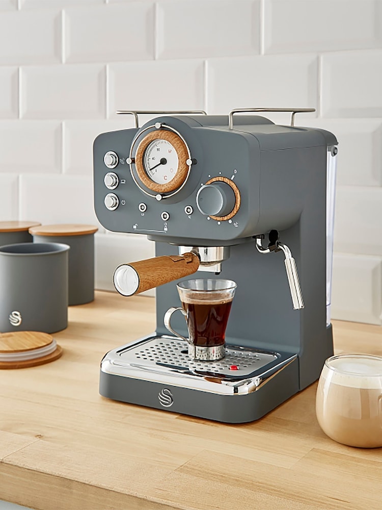 Swan Grey Pump Espresso Coffee Machine - Image 7 of 7