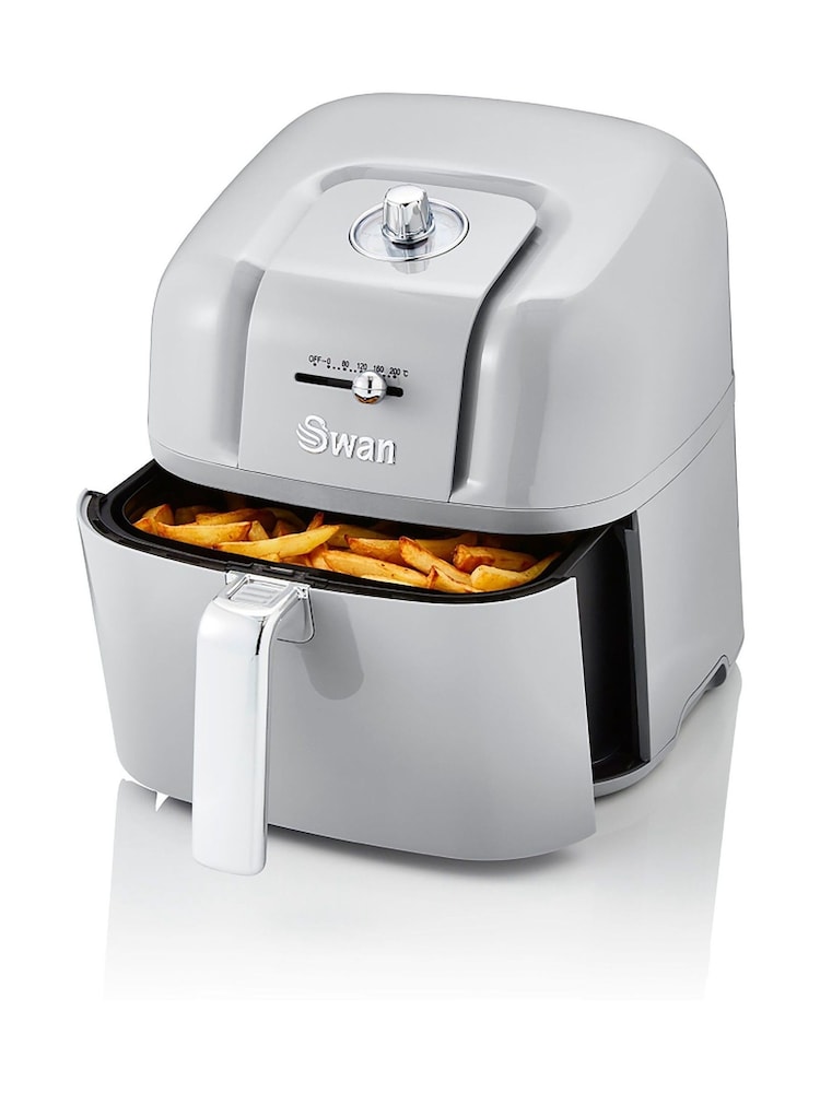 Swan Grey 6L Retro Manual Air Fryer - Image 1 of 7