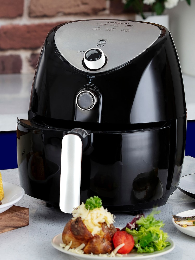 Tower Black Vortx 4.3L Manual Air Fryer - Image 1 of 8
