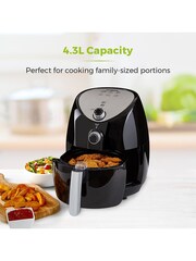 Tower Black Vortx 4.3L Manual Air Fryer - Image 10 of 11