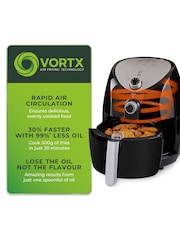 Tower Black Vortx 4.3L Manual Air Fryer - Image 3 of 8
