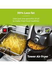 Tower Black Vortx 4.3L Manual Air Fryer - Image 7 of 8