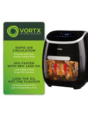 Tower Black Vortx 11L Air Fryer Oven - Image 5 of 8