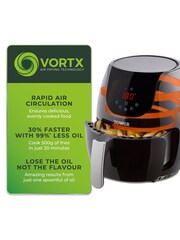 Tower Black Vortx 4L Digital Air Fryer - Image 3 of 8