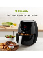 Tower Black Vortx 4L Digital Air Fryer - Image 7 of 8