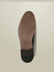 Charles Tyrwhitt Brown Chocolate Brown Suede Tassel Loafers - Image 4 of 4
