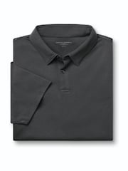 Qrafit Boz - Charles Tyrwhitt Qısa Qollu Polo Köynək - 5şəkildən 3 şəkil