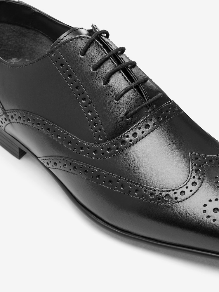 črna - širok kroj - Usnjeni čevlji Oxford Brogue - Slika 6 iz 6 črna - širok kroj - Usnjeni čevlji Oxford Brogue - Slika 6 iz 6