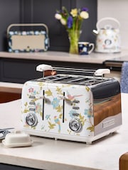 Laura Ashley White 4 Slice Elveden 4 Slice Toaster - Image 2 of 6