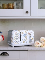 Laura Ashley White 4 Slice Elveden 4 Slice Toaster - Image 4 of 6