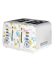 Laura Ashley White 4 Slice Elveden 4 Slice Toaster - Image 6 of 6