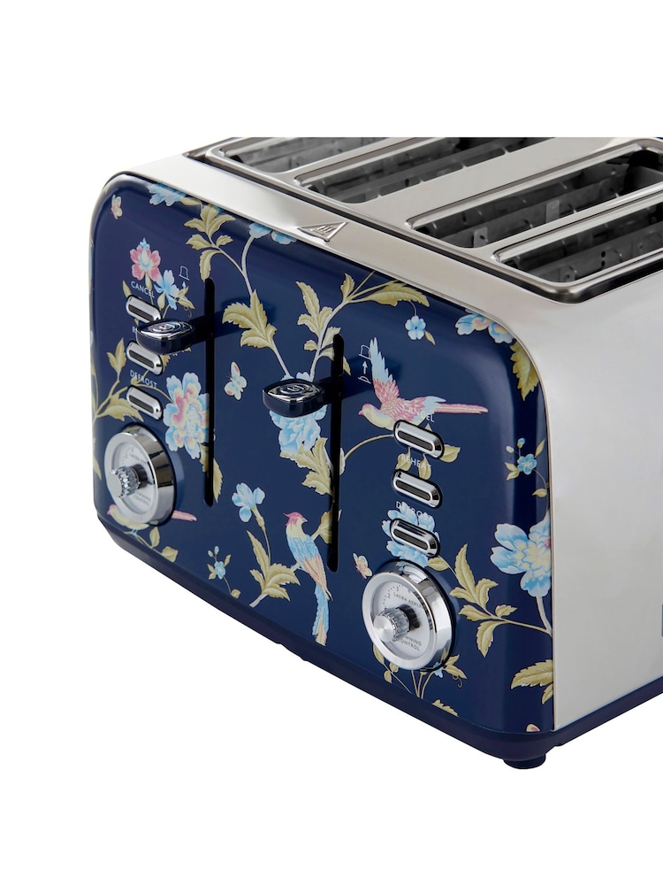 Laura Ashley Blue 4 Slice Elveden 4 Slice Toaster - Image 6 of 6