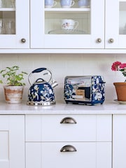 Laura Ashley Blue 4 Slice Elveden 2 Slice Toaster - Image 6 of 6