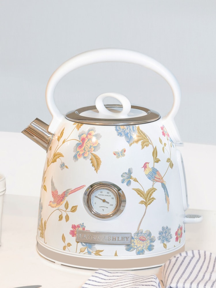 Laura Ashley White Elvenden Kettle - Image 1 of 5