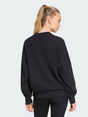 adidas Black Soft Lux Loose Sweatshirt - Image 3 of 6