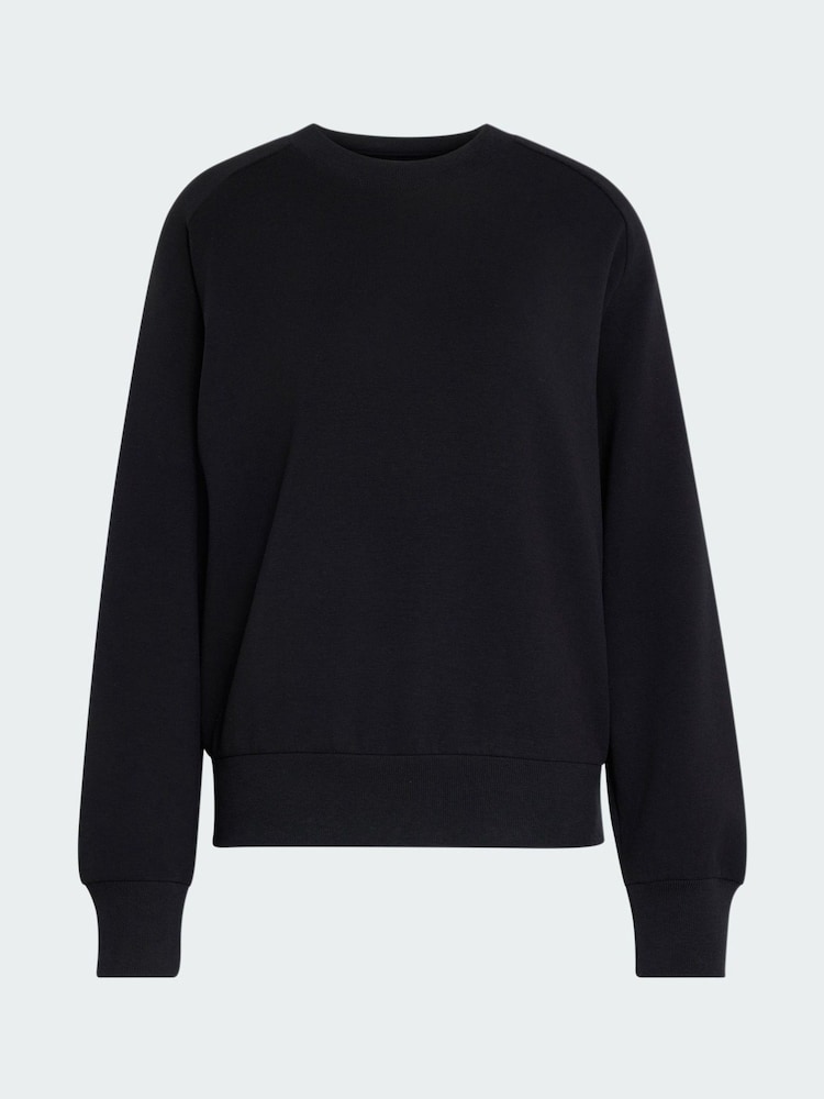 adidas Black Soft Lux Loose Sweatshirt - Image 6 of 6 adidas Black Soft Lux Loose Sweatshirt - Image 6 of 6