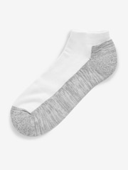 White/Grey 10 Pack Cushioned Trainers Socks - Image 2 of 2