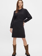 Y.A.S Black Henry Knit Dress - Image 2 of 6