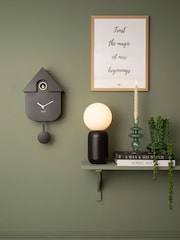 Karlsson Black Cuckoo Alarm Clock - Image 1 of 4