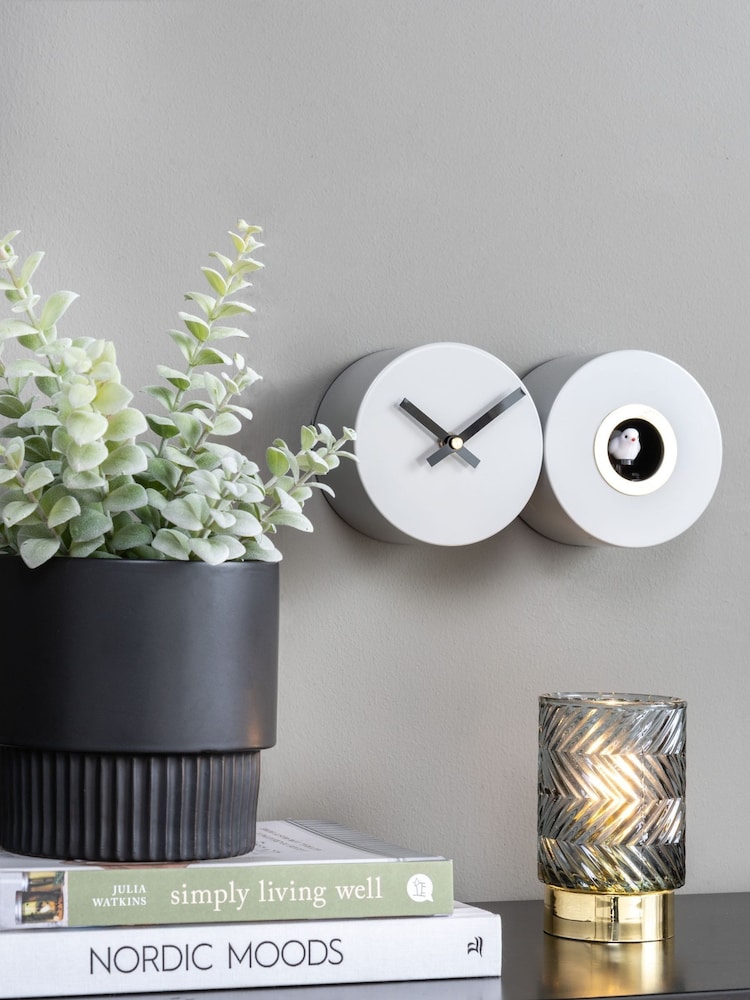 Karlsson Grey Duo Cuckoo Alarm Clock - Image 1 of 4