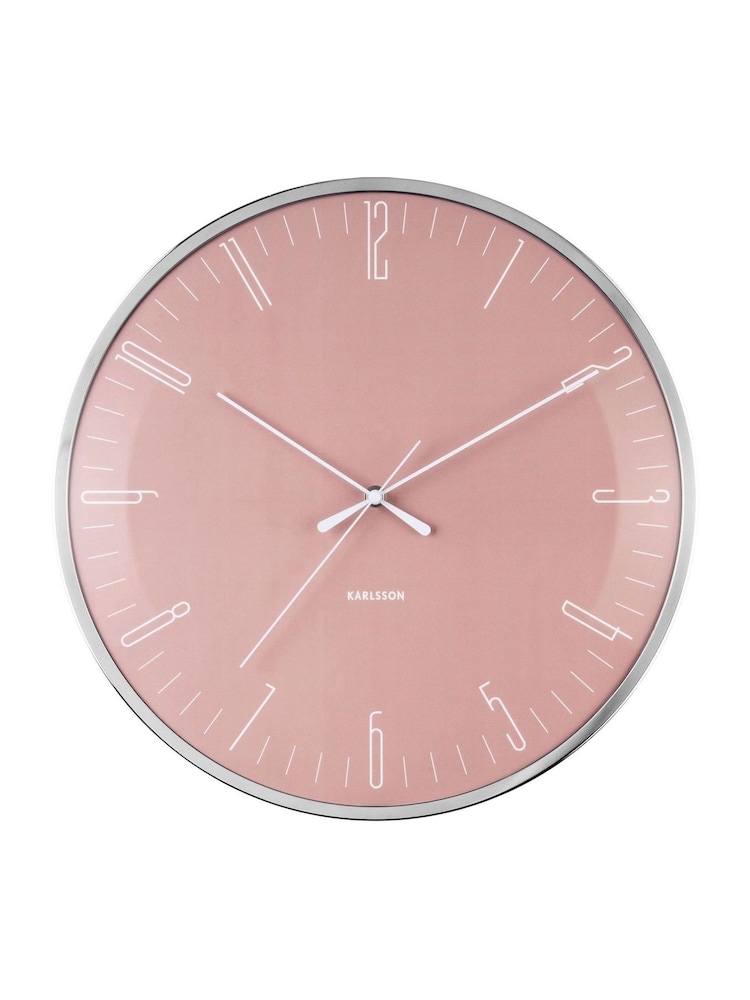 Karlsson Pink Dragonfly Wall Clock - Image 1 of 4