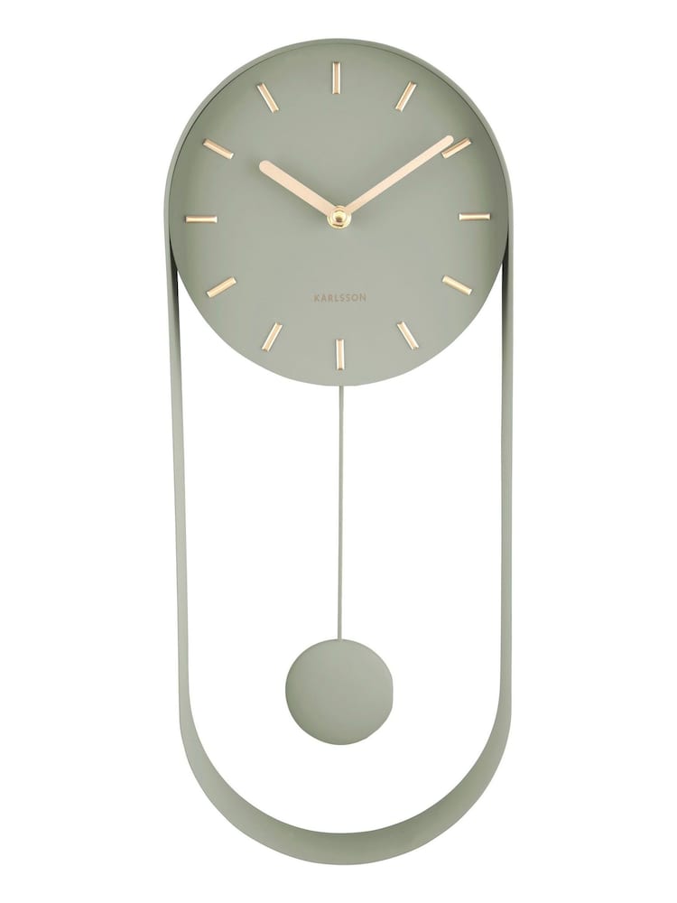 Karlsson Green Charm Pendulum Wall Clock - Image 2 of 3
