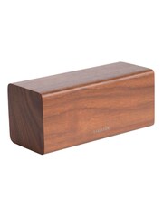 Karlsson Brown Wood Block Digital Alarm Clock - Image 2 of 2