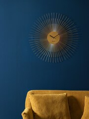 Karlsson Gold Peony Wall Clock - Image 1 of 3