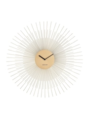 Karlsson Gold Peony Wall Clock - Image 2 of 3