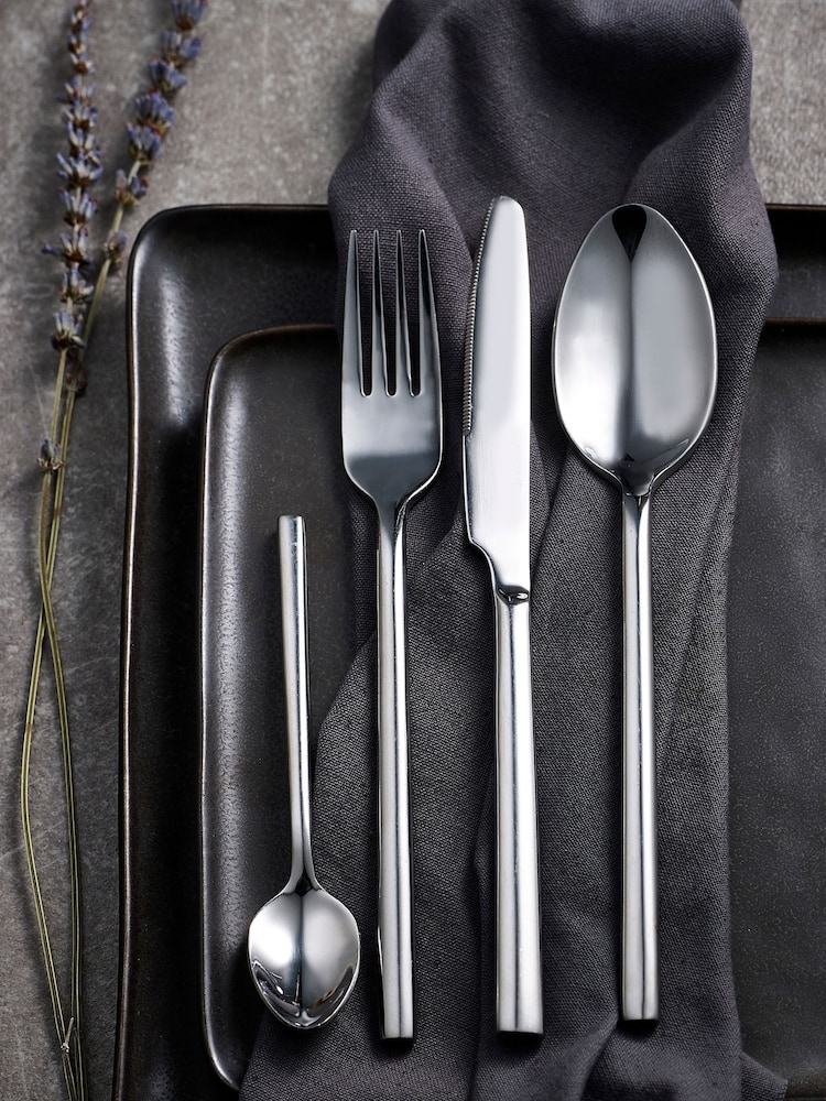 Silver 16pc Kensington Stainless Steel Cutlery Set - Image 1 of 3