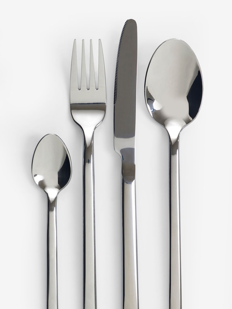 Silver 24pc Hampton Stainless Steel Cutlery Set - Image 2 of 2