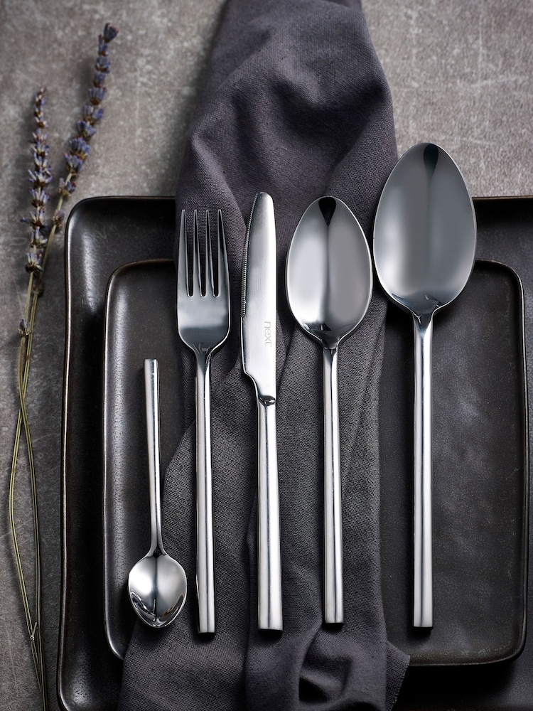 Silver 32pc Kensington Stainless Steel Cutlery Set - Image 1 of 2